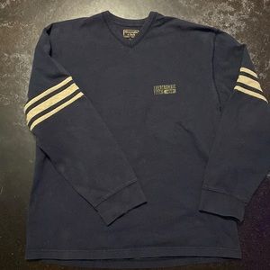 Abercrombie and Fitch v neck sweatshirt, Mens XL, navy blue